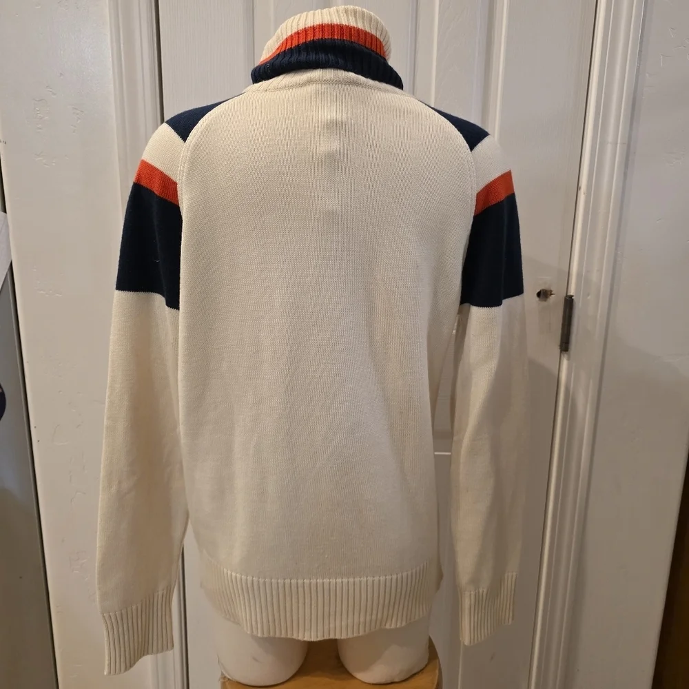 Colorblock Turtleneck Sweater
